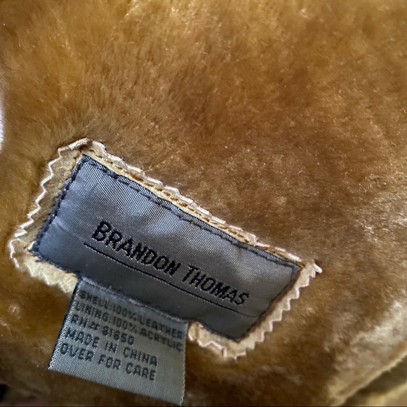 Genuine Suede Shearling Long Coat - Picture 6 of 7